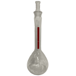 Pyrex 100ml Lifetime-Red Volumetric Flask with stopper